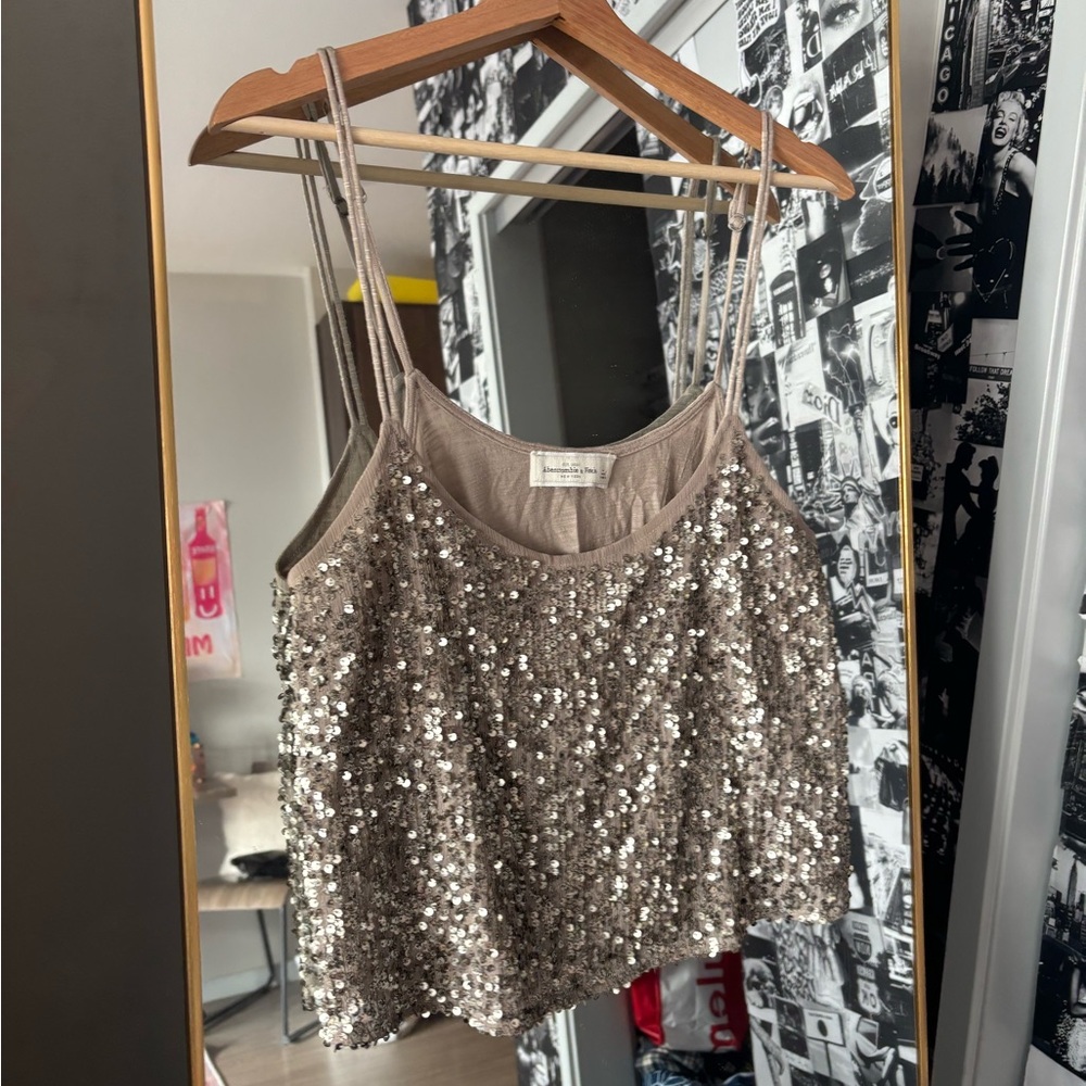 VINTAGE Y2K A&C SEQUIN TANK TOP